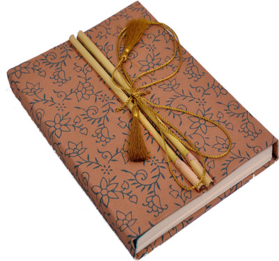 

MAKENSTYLECOLLECTION A5 Diary(Handcrafted diary with bamboo lck, golden, Black, Brown), Black;brown;golden