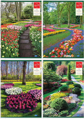 

Navneet A4 Notebook(Flower Garden, Multicolor, Pack of 4)