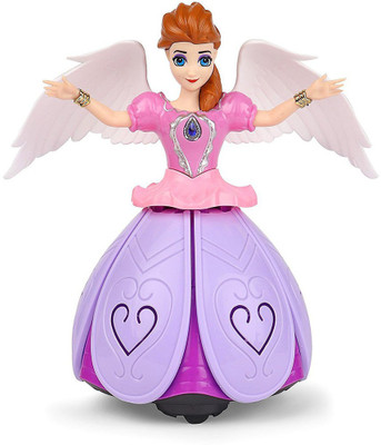 

HickoryDickoryBox Dancing Angel Girl Robot with Lights and Music(Multicolor)