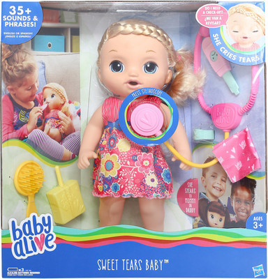 

Baby Alive Sweet Tears Baby Blonde Doll Set(Multicolor)