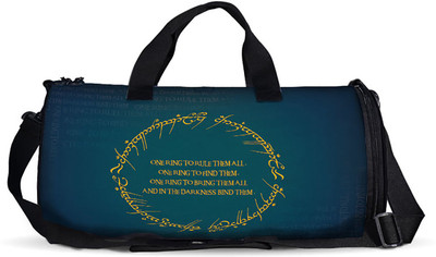 

The Souled Store. LOTR: Ring Inscription Duffle Bag Travel Duffel Bag(Multicolor)