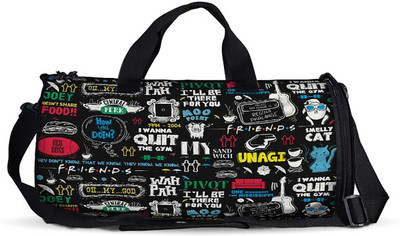 

The Souled Store. FRIENDS: Doodle Duffle Bag Travel Duffel Bag(Multicolor)