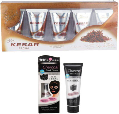 

My Aroma Kesar Tube Facial Kit With Charcoal Face Pack 480 g(Set of 2)
