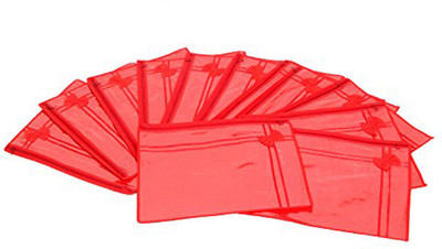 

snazzy NWPK 02 Non Wooven Single Saree Cover Set Of 12 Pcs(Red)