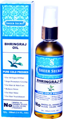 

SHEER SECRET 1 COLD PRESSED BHRINGRAJ OIL 100ML Hair Oil(100 ml)