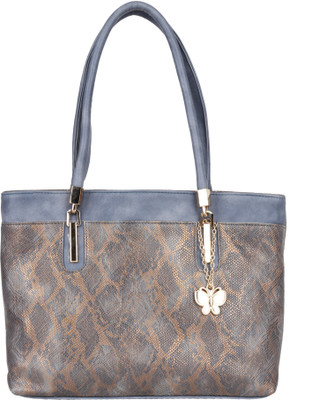 

Butterflies Hand-held Bag(Grey, Gold), Gold;grey