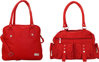 

Lady bar Shoulder Bag(Red)