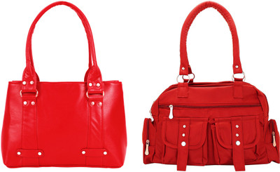 

Lady bar Shoulder Bag(Red)