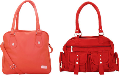 Lady bar Shoulder Bag(Pink, Red)