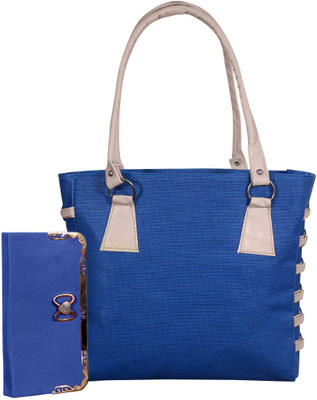 

Darash Fashion Hand-held Bag(Blue, Beige), Beige;blue