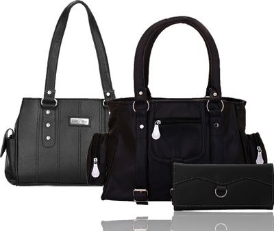 

Lady bar Hand-held Bag(Black)