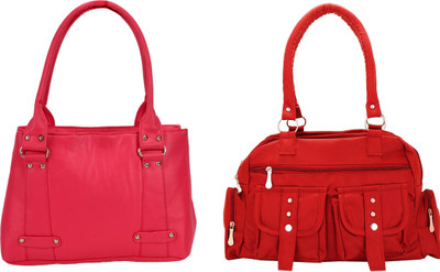 

Lady bar Shoulder Bag(Pink, Red)