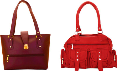 

Lady bar Shoulder Bag(Maroon, Red)