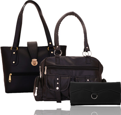 

Lady bar Hand-held Bag(Black)