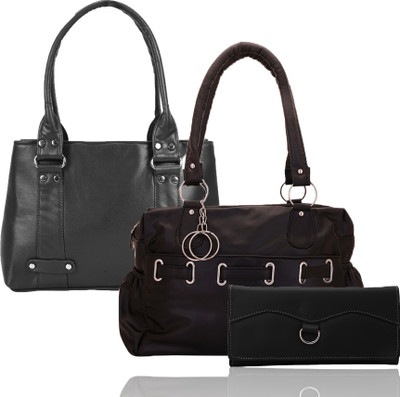 

Lady bar Hand-held Bag(Black)