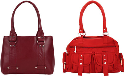 

Lady bar Shoulder Bag(Maroon)