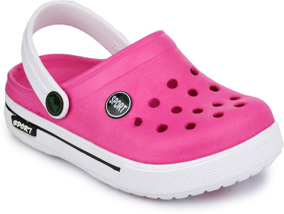 

PHEDARUS Boys Sling Back Clogs(Multicolor, Pink;white