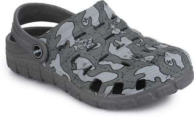 

PHEDARUS Boys Sling Back Clogs(Grey