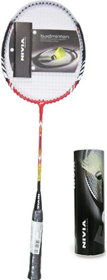 

Nivia Combo of two one 'M Power 300' Badminton racket and one Box of shuttle cock (Color on availability)- Badminton Kit