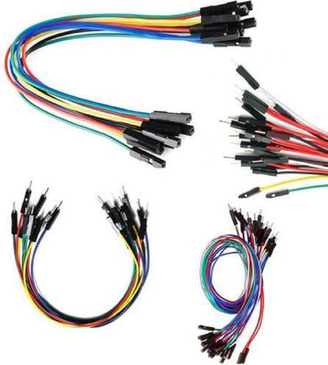 

SunRobotics MIX JUMPER WIRES 1 PIN MALE FEMALE 30 PCS PACK(Multicolor)