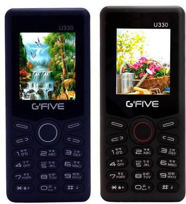 

Gfive U330 Combo of Two Mobiles(Blue&Black)