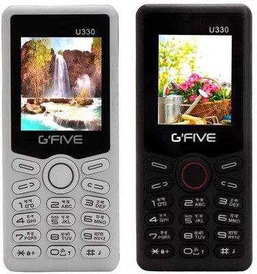 

Gfive U330 Combo of Two Mobiles(White&Black)