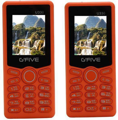 

Gfive U330 Combo of Two Mobiles(Orange&Orange)