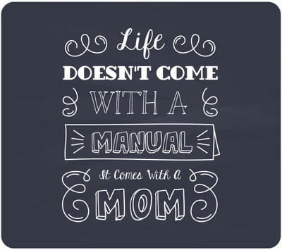 Giftsmate Gifts for Mom, Mouse pad for Mom Life Doesn't Come with a Manual it Come with Mom Mousepad(Gray)