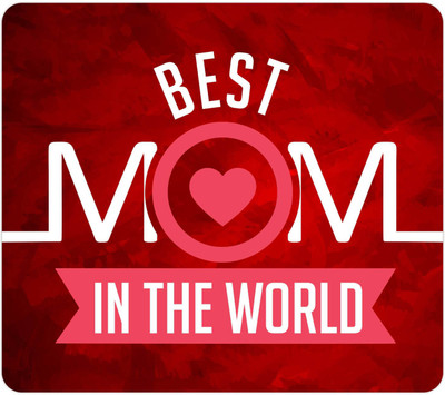 

Giftsmate Gifts for Mom, Mouse pad for Mom Best Mom Ever Mousepad(Red)