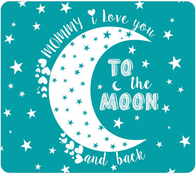 

Giftsmate Gifts for Mom, Mouse pad for Mom Mummy I love You to the Moon Mousepad(Green)