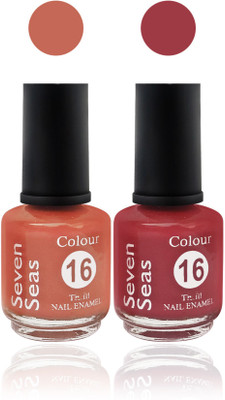 

seven 7 seas cosmetics makeup velvet matte nail polish Premium multicolor Collection Combo shade 2