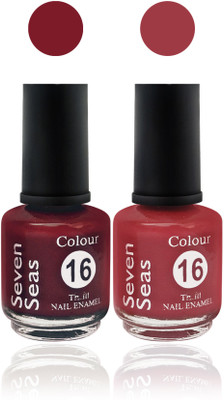 

seven 7 seas cosmetics makeup velvet matte nail polish Premium multicolor Collection Combo shade 9