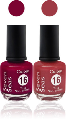 

seven 7 seas cosmetics makeup velvet matte nail polish Premium multicolor Collection Combo shade 3