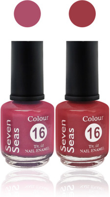 

seven 7 seas cosmetics makeup velvet matte nail polish Premium multicolor Collection Combo shade 5
