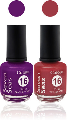 

seven 7 seas cosmetics makeup velvet matte nail polish Premium multicolor Collection Combo shade 12