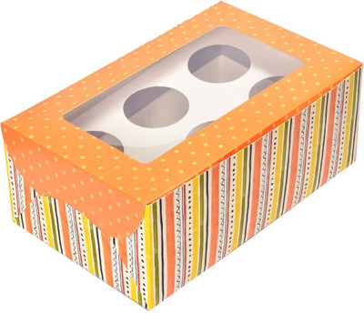 

Paper Pep Printed Party Box(Red, Pack of 6)