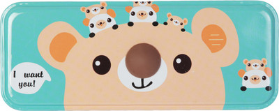

Offspring Box Animal Art Metal Pencil Box(Set of 1, Multicolor)