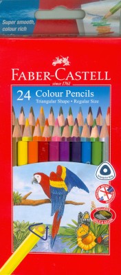 

Faber-Castell 24 Triangular Colour Pencils (Cmg) Pencil(Assorted)