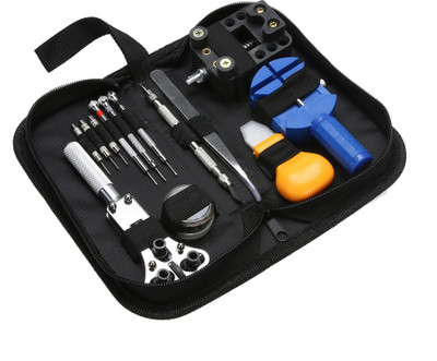 

Techtest 13pcs Watch Repair Tool Kit Set Watch Case Opener Link Spring Bar Remover Screw driver Tweezer Watchmaker Dedicated Device Hand Tool Kit(13 Tools)