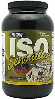 

Ultimate Nutrition Iso sensation 93 Whey Protein(910 g, Cookies)