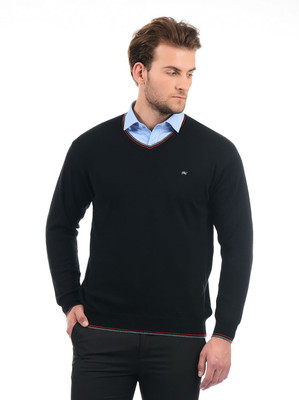 V Neck Men's Sweater In Flipkart Buy MONTE CARLO Solid V-neck
