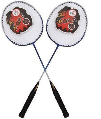 

Prime Sports Boka badminton racquet Blue Strung Badminton Racquet(G4 - 3.25 Inches, 270 g)