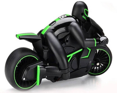 

Prince Toys High Speed Rc Motorcycle Bike With Built In Gyroscope&Bright Led Headlights (Green)(Green, Black), Black;green