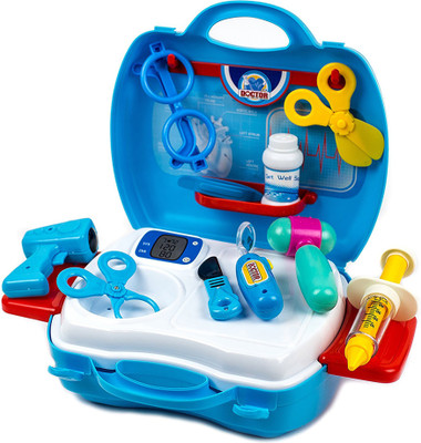 

Hum Enterprise 18 Pcs Medical Suitcase Play Set Interactive Medical Learning For Kids