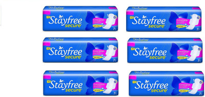 

Stayfree Secure 7 pad Sanitary Pad(Pack of 6)