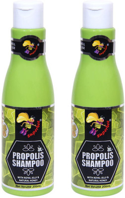 Super Bee Propolis Shampoo with Royal jelly & Natural honey (Combo of 2)(200 ml)