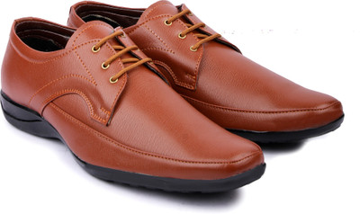 

Floxtar Men's Tan Formal Shoe Lace Up For Men(Tan