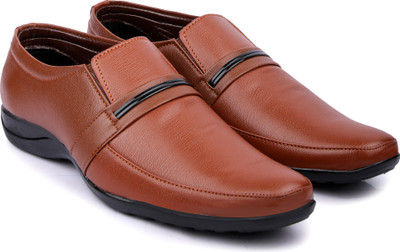 

Floxtar Men's Tan Formal Shoe Slip On For Men(Tan