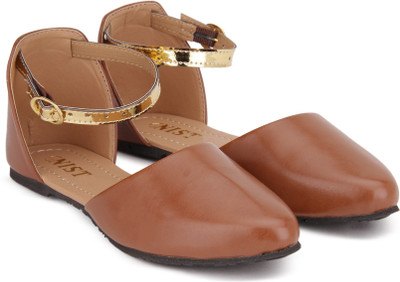 

Gnist Gnist Gold Solid Ballies For Women(Brown