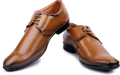 

Anson Men's Tan Formal Shoe Derby For Men(Tan